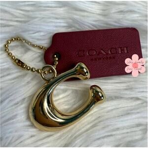 1.5" COACH "C" Hang Tag Key Fob Bag Charm
